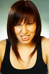 Image showing Emotions Brunette Portrait