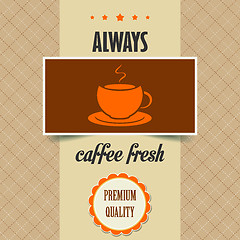 Image showing vintage coffee poster