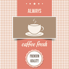 Image showing vintage coffee poster