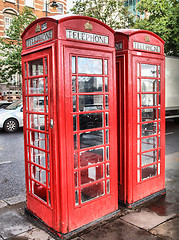 Image showing London telephone box HDR