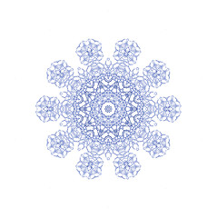 Image showing Abstract snowflake