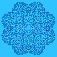 Image showing Blue background with abstract shape