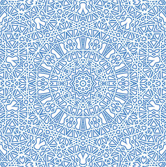 Image showing Abstract blue pattern on white