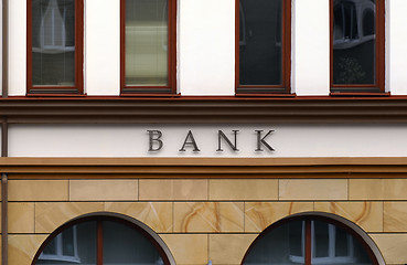 Image showing Small Bank facade