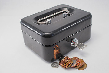 Image showing Strongbox and cash