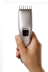 Image showing hair clipper in hand