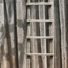 Image showing wooden ladder