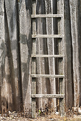 Image showing wooden ladder