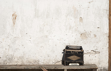 Image showing wall and accordion