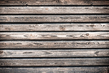 Image showing wooden plank wall