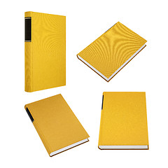 Image showing Yellow book in four different angles
