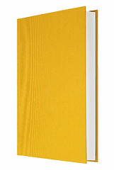 Image showing Yellow book isolated on white, fabric cover