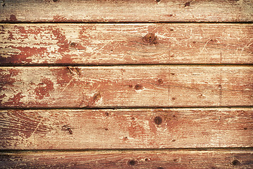 Image showing wooden plank wall