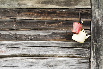 Image showing wooden wall