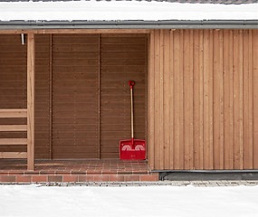 Image showing Red shovel