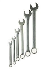 Image showing Spanners isolated on white background