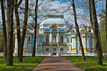 Image showing Pavilion in Catherine`s park in Tsarskoe Selo near Saint Petersb