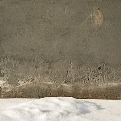 Image showing wall background in winter