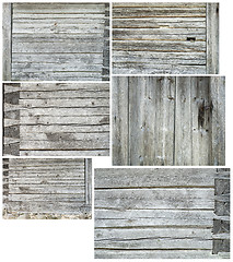 Image showing 6 plank wall set backgrounds