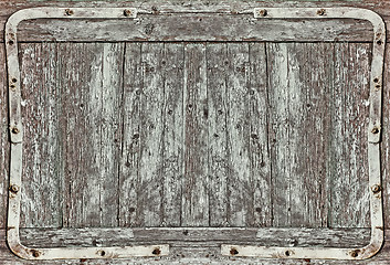 Image showing old wood door