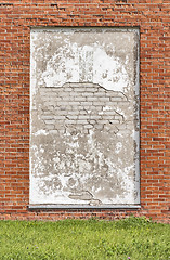 Image showing weathered brick wall