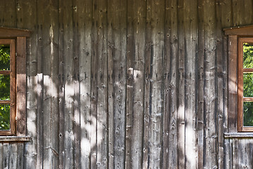 Image showing plank wall