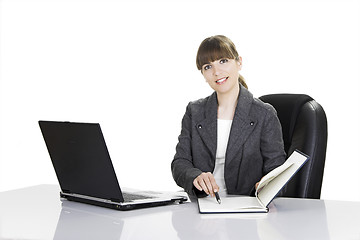 Image showing Bussiness woman working