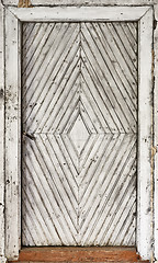 Image showing white old door
