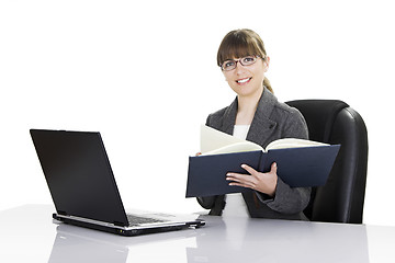 Image showing Bussiness woman working