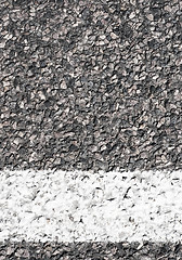 Image showing asphalt  with white line