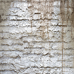 Image showing white brick wall