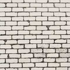 Image showing white brick wall background