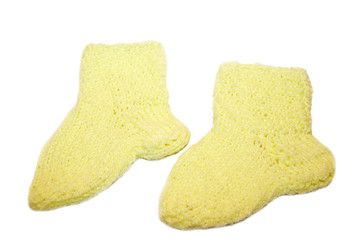 Image showing Baby-Socks - yellow