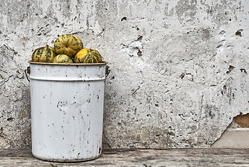 Image showing pumpkins in the bucket