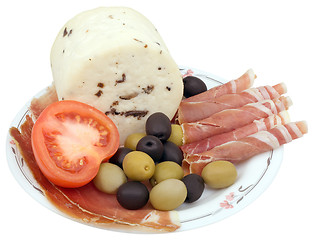 Image showing Mediterranean appetizer