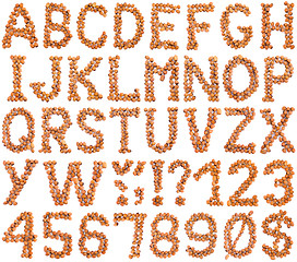 Image showing Hazelnut Alphabet Cutout