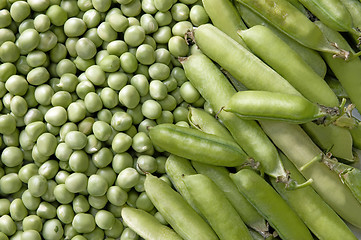 Image showing Peas background