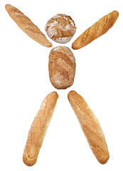 Image showing Bread man concept