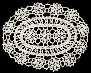 Image showing Doily square ornament