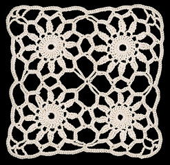 Image showing Doily square ornament