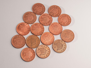 Image showing One Penny coins