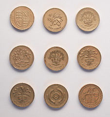 Image showing One Pound coins