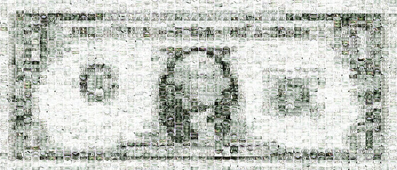 Image showing Dollar mosaic