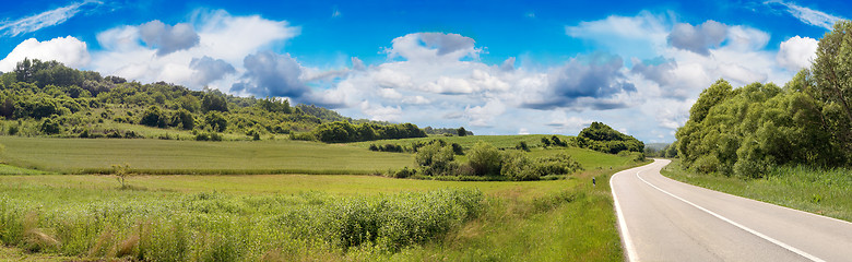 Image showing Country Road Panorama