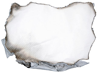 Image showing Burned paper