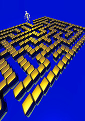 Image showing 3D maze