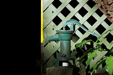 Image showing antique hand water pump