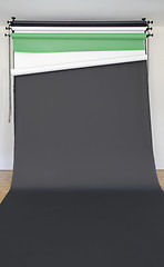 Image showing Black Photo Studio Backdrop