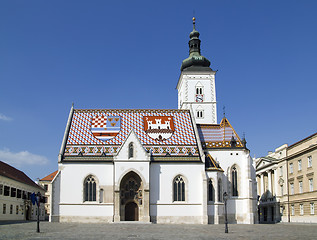 Image showing Church of St Mark Zagreb Croatia