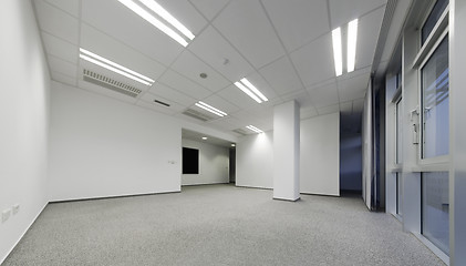 Image showing Empty white office